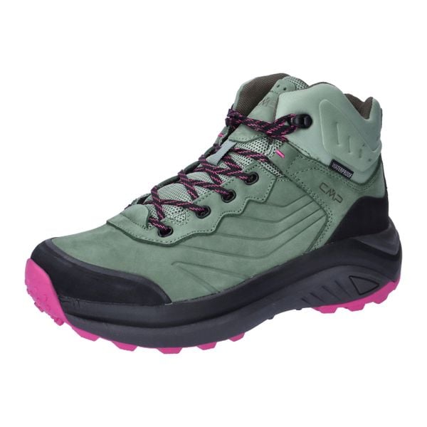 Damskie buty trekkingowe CMP Juukat WP Mid. Zielone trekkingi CMP, z gumy. Za 499.35 zł.