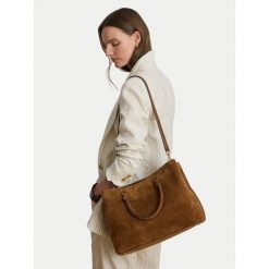 Torebka LAUREN RALPH LAUREN. Brązowe listonoszki Lauren Ralph Lauren, bez wzorów, bez dodatków. Za 2,199.00 zł.