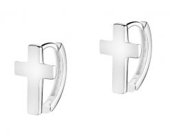 Kolczyki srebrne - krzyże. Szare kolczyki Apart, srebrne. Za 144.00 zł.