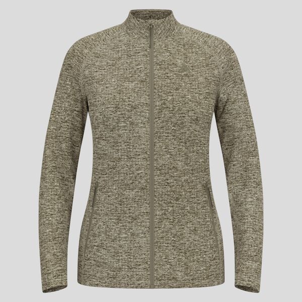 Bluza damska Odlo TENCIA Mid layer full zip. Szare bluzy Odlo, l, bez wzorów, z elastanu, bez kaptura. Za 449.99 zł.