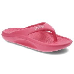 Różowe Japonki Big Star Modne Obuwie Damskie. Czerwone klapki Big Star, bez wzorów, z materiału, bez obcasa. Za 69.99 zł.
