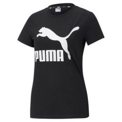 Koszulka sportowa damska Puma Classics Logo. Czarne koszulki sportowe Puma, bez wzorów, bez ramiączek, trekkingowe. Za 78.30 zł.