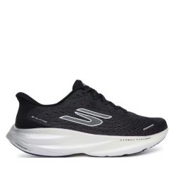 Buty do biegania Skechers. Czarne obuwie sportowe Skechers, bez zapięcia, do biegania. Za 649.99 zł.