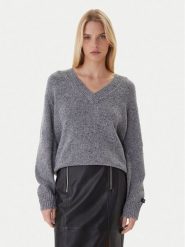 Calvin Klein Jeans Sweter Chunky LV044D328G Szary Regular Fit. Szare swetry Calvin Klein Jeans, xs, bez wzorów, z jeansu, bez ramiączek. Za 649.99 zł.