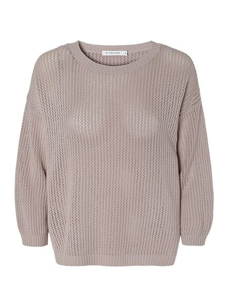 TATUUM Sweter "Arles" w kolorze szarobrązowym rozmiar: M. Brązowe swetry Tatuum, m, bez wzorów, ze splotem, bez ramiączek. Za 244.95 zł.