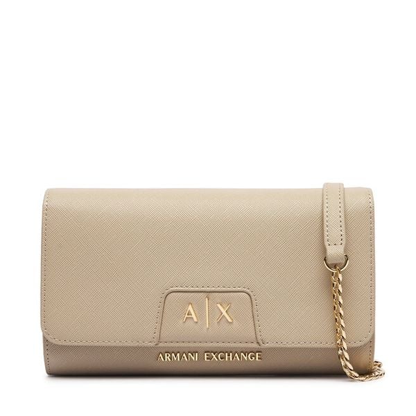 Torebka Armani Exchange. Brązowe torebki klasyczne Armani Exchange, bez wzorów, bez dodatków. Za 429.99 zł.