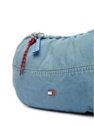Tommy Hilfiger Torebka Tjw Icon Charms Denim Hobo AW0AW19259 Niebieski. Niebieskie torebki klasyczne TOMMY HILFIGER, bez wzorów, z denimu, bez dodatków. Za 489.99 zł.