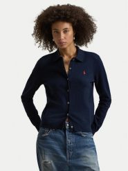 Polo Ralph Lauren Kardigan 211972110502 Granatowy Slim Fit. Niebieskie kardigany Polo Ralph Lauren, xl, bez wzorów, z bawełny. Za 859.99 zł.