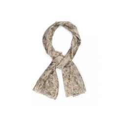 Szal maskujący z siatki MESH 155x48 cm. Brązowe szaliki CAMOUFLAGE, bez wzorów, z meshu. Za 27.99 zł.