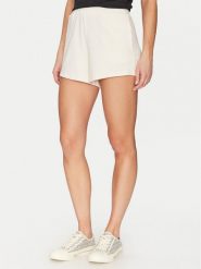 Guess Szorty materiałowe O5GD06 KCQP2 Niebieski Regular Fit. Niebieskie szorty Guess, z aplikacjami, z materiału. Za 99.99 zł.