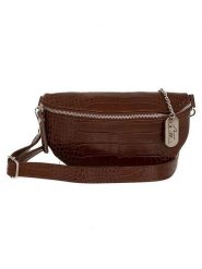 Anna Morellini Skórzana saszetka "Azzurra" w kolorze brązowym - 21 x 13 x 6 cm rozmiar: onesize. Brązowe torby na ramię Anna Morellini, bez wzorów, z materiału, sportowe, przez ramię, bez dodatków. Za 201.08 zł.