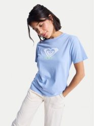 Roxy T-Shirt Ocean Road Art ERJZT06015 Błękitny Regular Fit. Niebieskie t-shirty Roxy, m, bez wzorów, z bawełny, bez kołnierzyka, bez ramiączek. Za 89.99 zł.