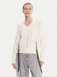 BOSS Sweter C_Fangallo 50545875 Beżowy Regular Fit. Brązowe swetry Boss, l, bez wzorów, z bawełny, bez ramiączek. Za 799.99 zł.