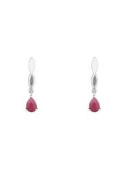 CARATELLI Złote kolczyki-wkrętki "Syr-Daria" z diamentami i rubinami rozmiar: onesize. Czerwone kolczyki CARATELLI, z diamentem, złote. Za 1,246.03 zł.