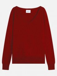 Perfect Cashmere Kaszmirowy sweter "Penelope" w kolorze ciemnoczerwonym rozmiar: XL. Czerwone swetry Perfect Cashmere, xl, bez wzorów, z kaszmiru, bez ramiączek. Za 383.03 zł.