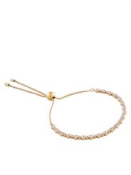 Swarovski Bransoletka Tennis Matrix 5730709 Złoty. Żółte bransoletki SWAROVSKI, metalowe. Za 549.99 zł.