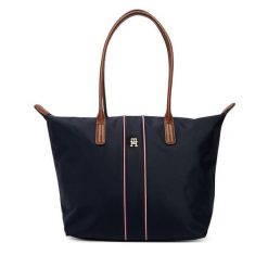Torebka Tommy Hilfiger. Niebieskie shopper TOMMY HILFIGER, bez wzorów, bez dodatków. Za 449.99 zł.