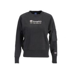 Damska bluza Champion Crewneck Sweatshirt 113314-KK001. Czarne bluzy Champion, xs, bez wzorów, z bawełny, bez kaptura. Za 237.72 zł.