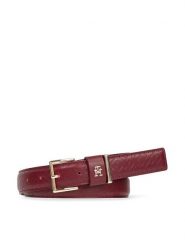 Tommy Hilfiger Pasek Damski Th Casual Mono 3.0 AW0AW15382 Czerwony. Czerwone paski TOMMY HILFIGER, bez wzorów, ze skóry, casualowe. Za 299.99 zł.