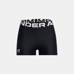 Krótkie legginsy treningowe damskie UNDER ARMOUR szybkoschnące kolarki. Czarne legginsy sportowe Under Armour, xl, bez wzorów, z elastanu. Za 79.99 zł.