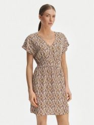 ONLY Sukienka letnia Nova 15342707 Brązowy Regular Fit. Brązowe sukienki Only, na lato, l, bez wzorów, z wiskozy, bez kołnierzyka, bez ramiączek. Za 129.99 zł.