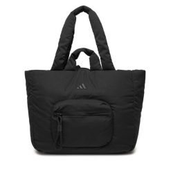 Torebka adidas. Czarne shopper Adidas, bez wzorów, bez dodatków. Za 219.99 zł.