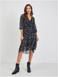 Orsay Sukienka w kolorze czarno-morsko-jasnoróżowym rozmiar: 36. Czarne sukienki Orsay, na co dzień, bez wzorów, z tkaniny, bez kołnierzyka, bez ramiączek, midi, proste. Za 87.40 zł.