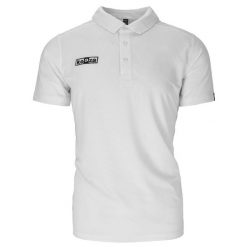 Koszulka polo KEEZA Draco z krótkim rękawem. Białe koszulki polo KEEZA, l, bez wzorów, bez kołnierzyka, bez ramiączek. Za 65.00 zł.