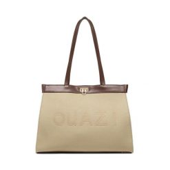 Torebka QUAZI. Brązowe torebki klasyczne QUAZI, bez wzorów, bez dodatków. Za 299.99 zł.