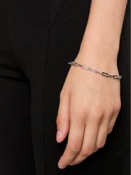Michael Kors Bransoletka MKC174400040 Srebrny. Szare bransoletki Michael Kors, srebrne. Za 469.99 zł.