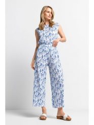 Rich & Royal Spodnie w kolorze biało-niebieskim rozmiar: XL. Białe spodnie materiałowe Rich & Royal, xl, bez wzorów, z materiału, z podwyższonym stanem. Za 145.60 zł.