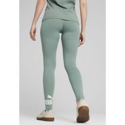 Legginsy damskie z logo No. 1 ESS PUMA Green Moon. Szare legginsy Puma, l, bez wzorów, z gumy. W wyprzedaży za 94.00 zł.