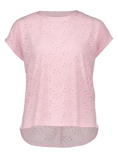 ONLY Koszulka w kolorze jasnoróżowym rozmiar: XS. Różowe bluzki Only, xs, bez wzorów, bez kołnierzyka, bez ramiączek. Za 46.95 zł.