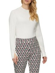 S.Oliver Sweter w kolorze białym rozmiar: 46. Białe swetry S.Oliver, s, bez wzorów, bez ramiączek. Za 108.99 zł.