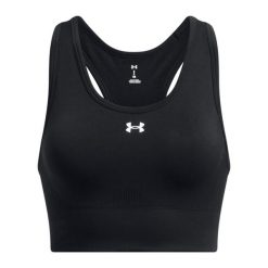 Brassiera bezszwowa o średnim wsparciu dla kobiet Under Armour Vanish. Białe bielizna sportowa Under Armour, xs, bez wzorów. W wyprzedaży za 179.95 zł.