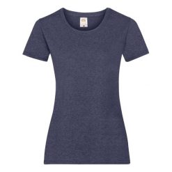 Koszulka Damska Valueweight. Niebieskie bluzki FRUIT OF THE LOOM, m, bez wzorów, sportowe, bez kołnierzyka, bez ramiączek. Za 35.99 zł.