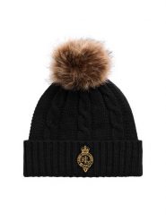 LAUREN RALPH LAUREN Czapka 454P04455003 Czarny. Czarne czapki Lauren Ralph Lauren, bez wzorów, z materiału. Za 339.99 zł.