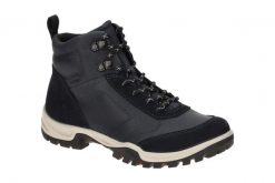 Buty trekkingowe za kostkę damskie Ecco Xpedition III. Niebieskie trekkingi ecco, z gumy, za kostkę, trekkingowe. Za 708.00 zł.
