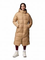 Columbia Płaszcz zimowy "Puffect II Long" w kolorze beżowym rozmiar: XS. Brązowe płaszcze Columbia, na zimę, xs, bez wzorów, z puchu, bez kaptura. Za 549.95 zł.