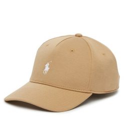 Czapka z daszkiem Polo Ralph Lauren. Brązowe czapki Polo Ralph Lauren, bez wzorów. Za 359.99 zł.