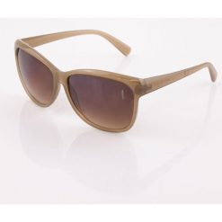 Okulary przeciwsłoneczne Basley: Styl i Ochrona UV. Brązowe okulary przeciwsłoneczne GOLF, bez wzorów, z materiału, eleganckie. Za 76.99 zł.