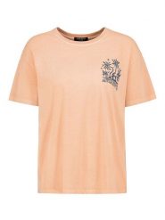 Eight2Nine Koszulka w kolorze brzoskwiniowym rozmiar: XS. Pomarańczowe bluzki Eight2Nine, xs, bez wzorów, z bawełny, bez kołnierzyka, bez ramiączek. Za 43.99 zł.