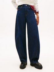 Tommy Jeans Dżinsy - Ella Mid Barrel Kobiety Bawełna niebieski jednolity, 29-30. Niebieskie jeansy Tommy Jeans, bez wzorów. Za 409.95 zł.