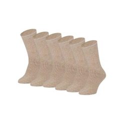 Damskie Skarpety Termiczne Heatkeeper - 4 Pary - Beżowy Melanż. Brązowe skarpety HEAT KEEPER, bez wzorów, z elastanu. W wyprzedaży za 182.06 zł.