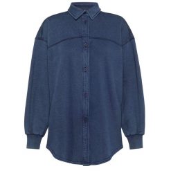 Koszula Deha Koszula Z Marmurkowego Polaru Damskie. Niebieskie koszule Deha, s, bez wzorów, z bawełny, bez kołnierzyka, bez ramiączek. Za 549.99 zł.