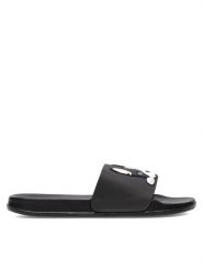 Bassano Klapki P3010524 Czarny. Czarne klapki Bassano, bez wzorów, z tworzywa sztucznego, bez obcasa. Za 49.99 zł.
