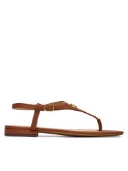 LAUREN RALPH LAUREN Sandały 802982881001 Brązowy. Brązowe sandały Lauren Ralph Lauren, bez wzorów, ze skóry, bez obcasa, na płaskiej podeszwie, bez zapięcia. Za 629.99 zł.