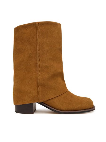 Aldo Botki Nolya 14183580 Brązowy. Brązowe botki Aldo, bez wzorów, ze skóry, bez obcasa, na słupku, bez zapięcia. Za 679.99 zł.