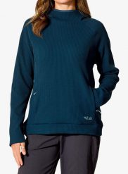 Bluza z kapturem damska Rab Hepton Pullover Hoody. Niebieskie bluzy RAB, s, bez wzorów, z materiału, z kapturem. Za 483.99 zł.