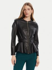Rinascimento Kurtka z imitacji skóry CFC0125192003 Czarny Slim Fit. Czarne kurtki Rinascimento, s, bez wzorów, ze skóry, bez kaptura. Za 719.99 zł.
